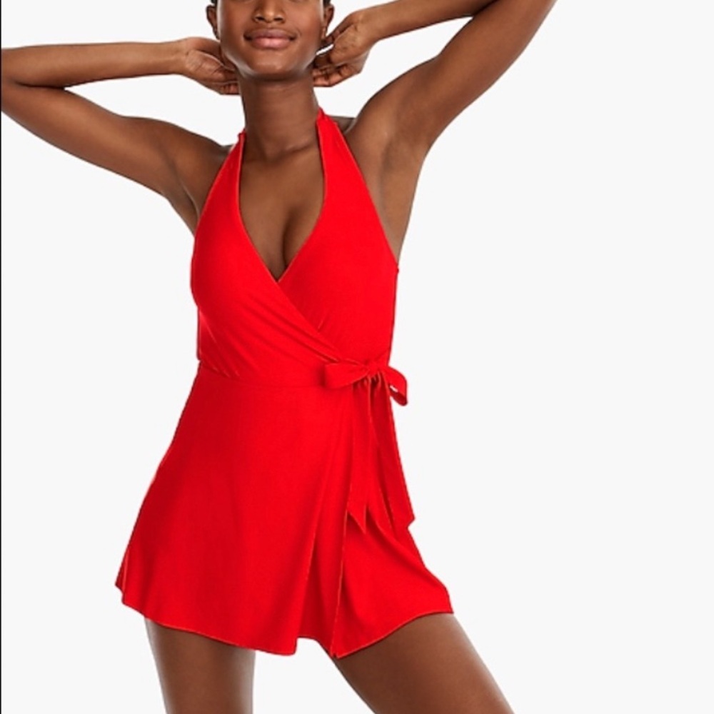 J. Crew Red SwimDress